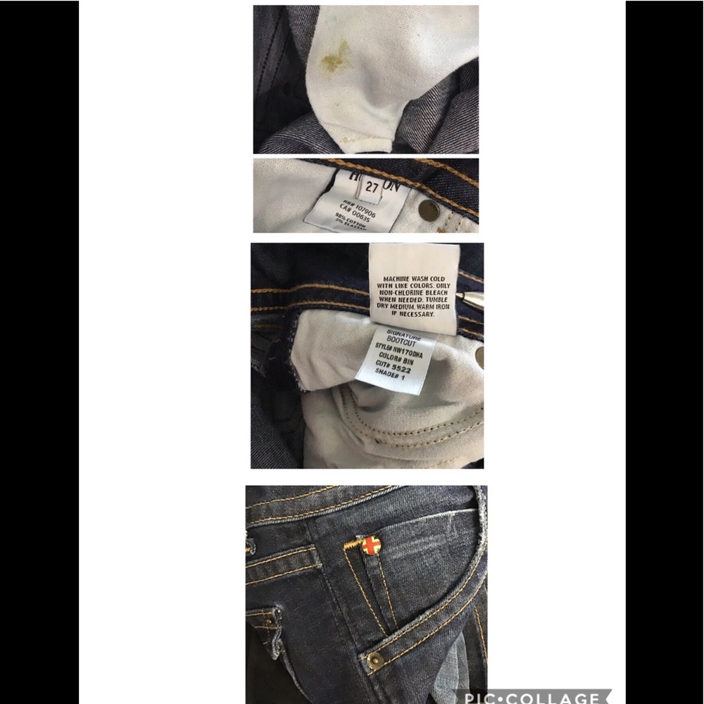 Hudson blue boot cut Jeans in size 27 - Picture 8 of 8